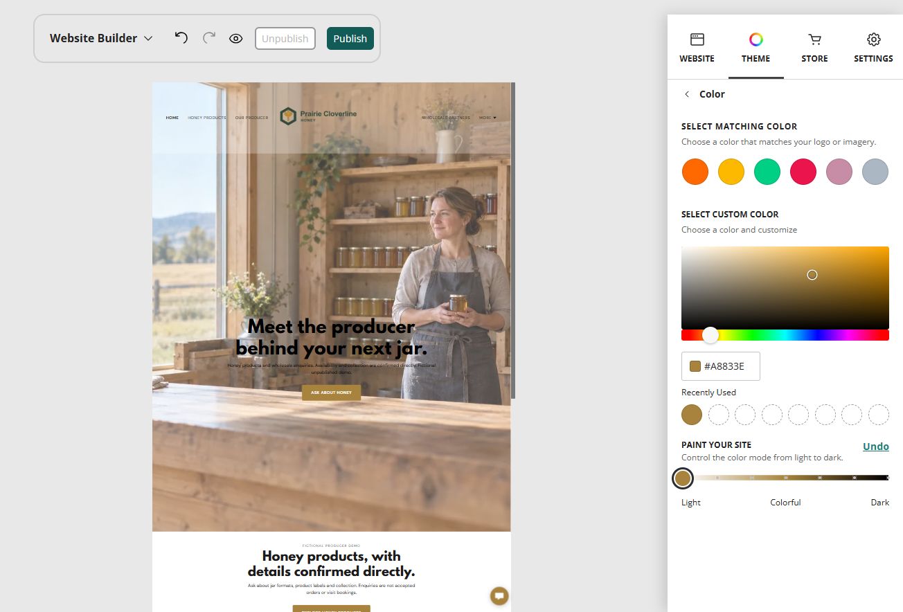 Explore Prairie Cloverline Honey Paint your site
