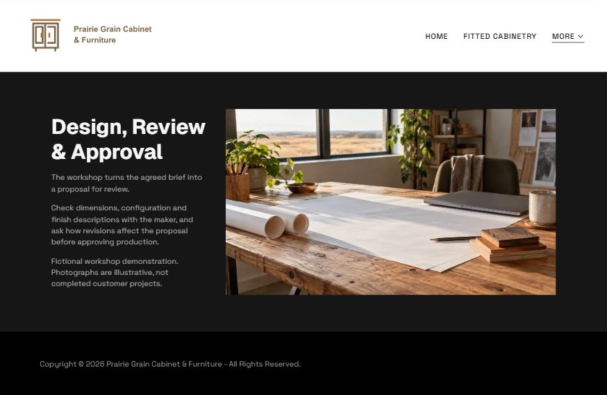 Captured first-screen Design, Review & Approval example