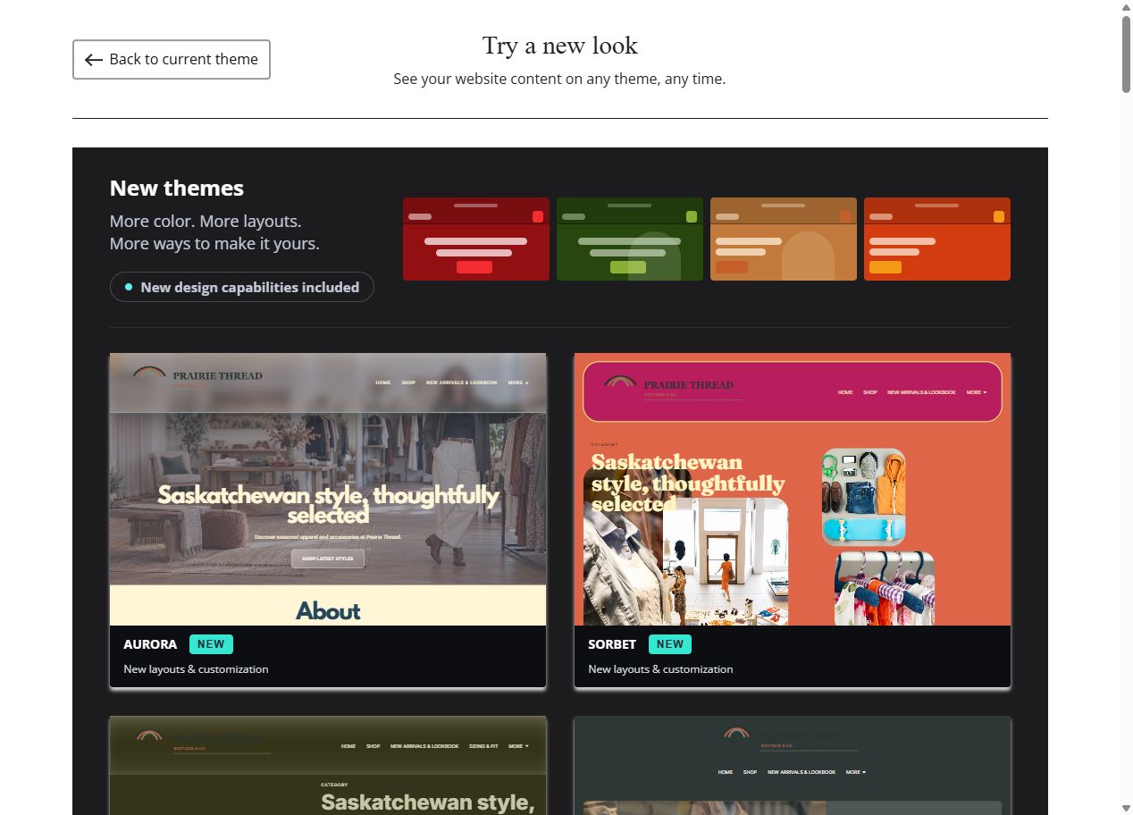 Explore Prairie Thread themes