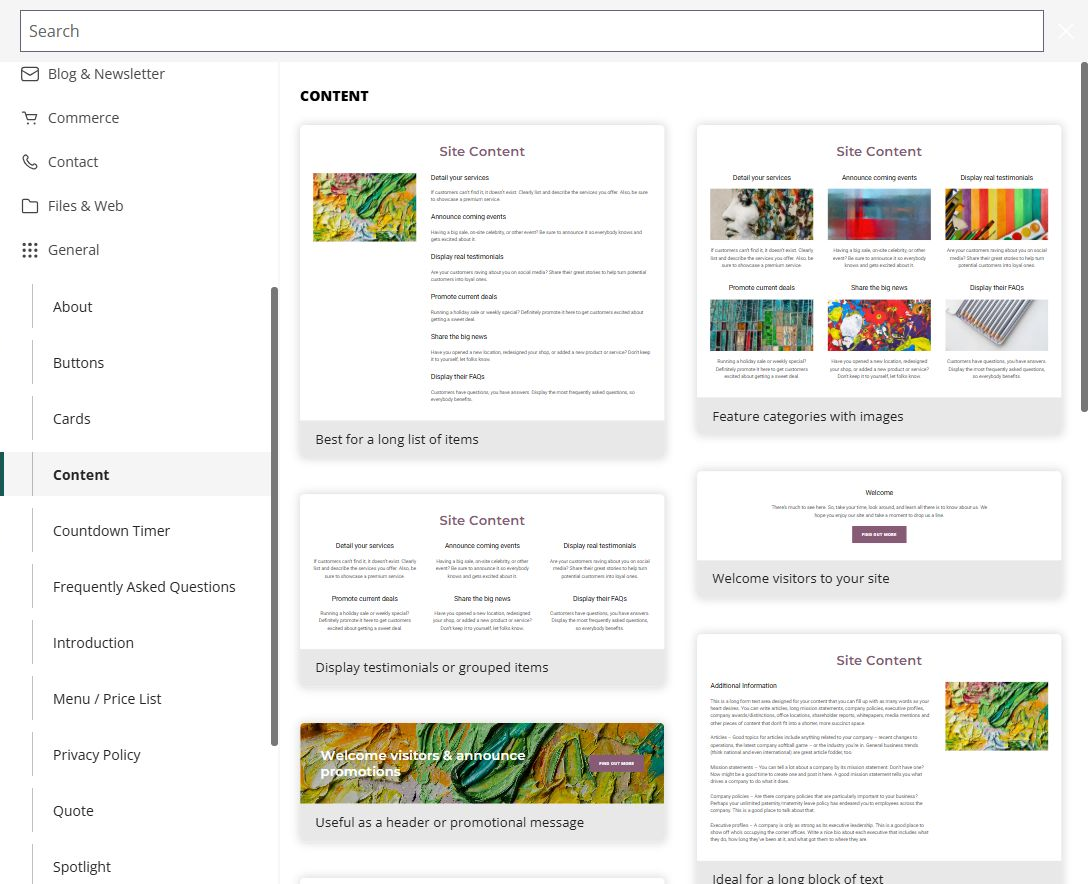 Editor - Add Content