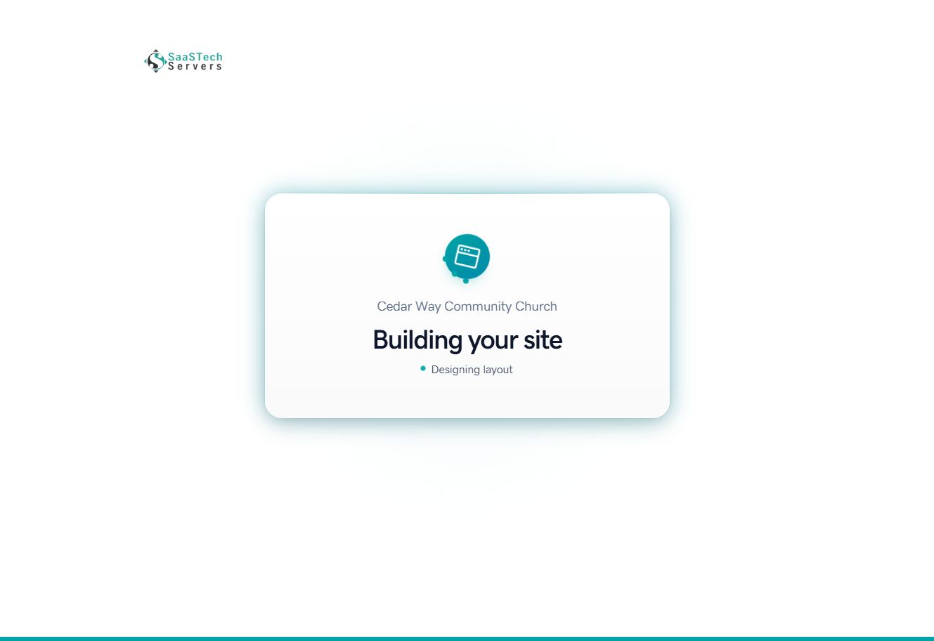 Website Builder creating the Cedar Way Community Church site