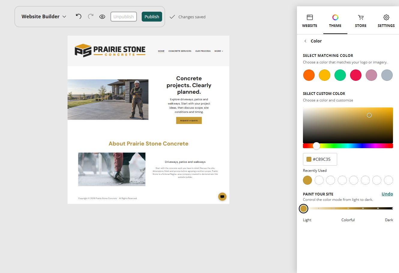 Explore Paint your site