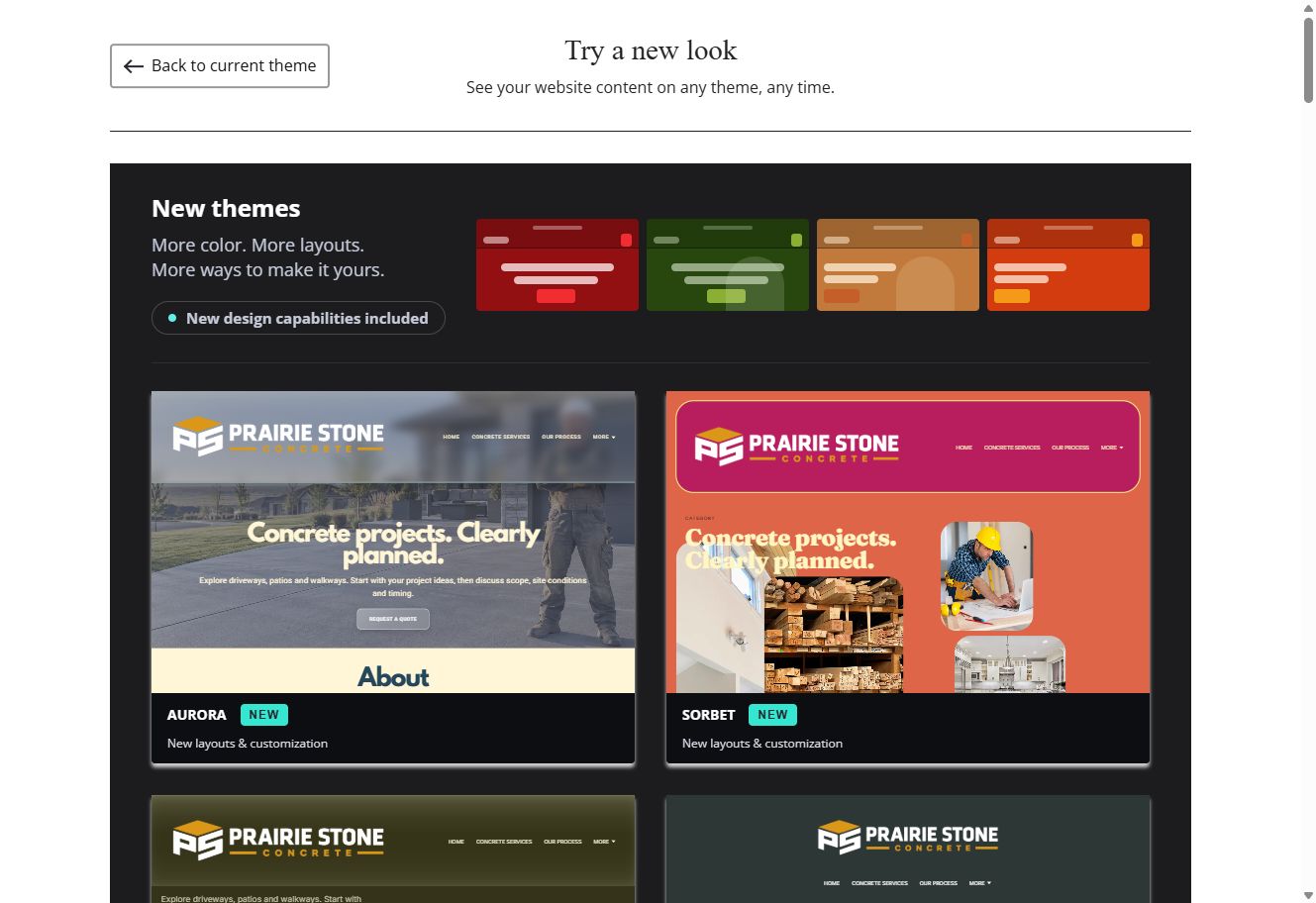 Explore concrete company themes