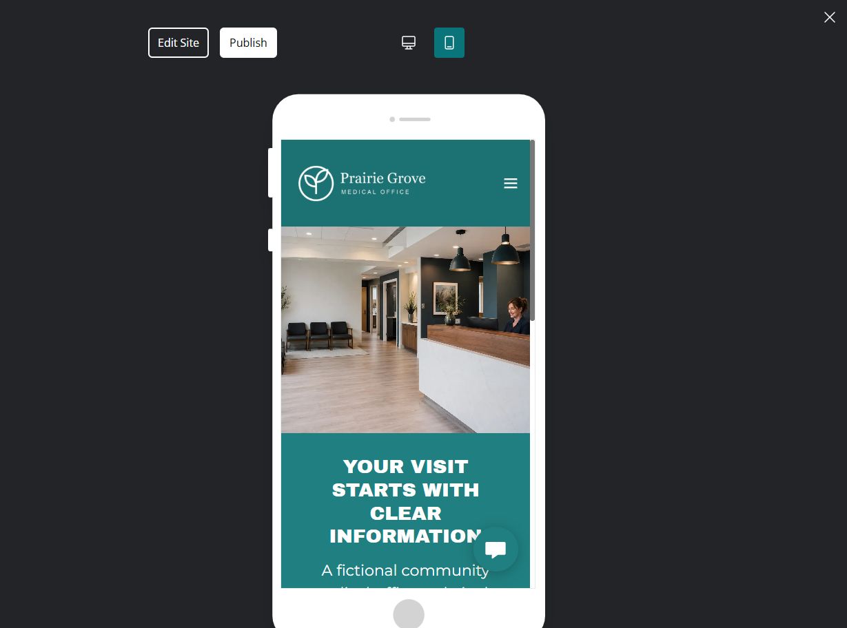 Responsive preview · Check the phone experience