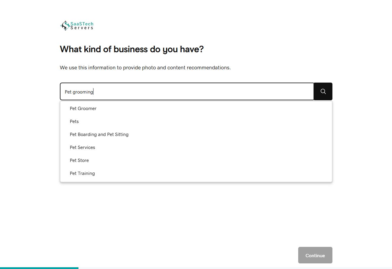 Choose the grooming category