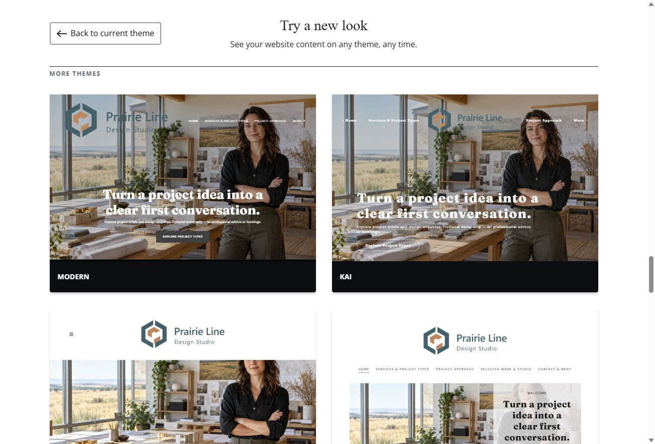 Standard Themes — view 1