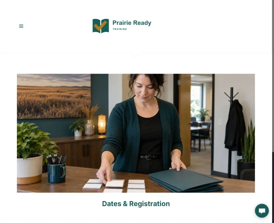 Finished Dates & Registration example