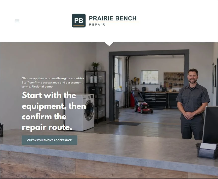 Captured first-screen Home example