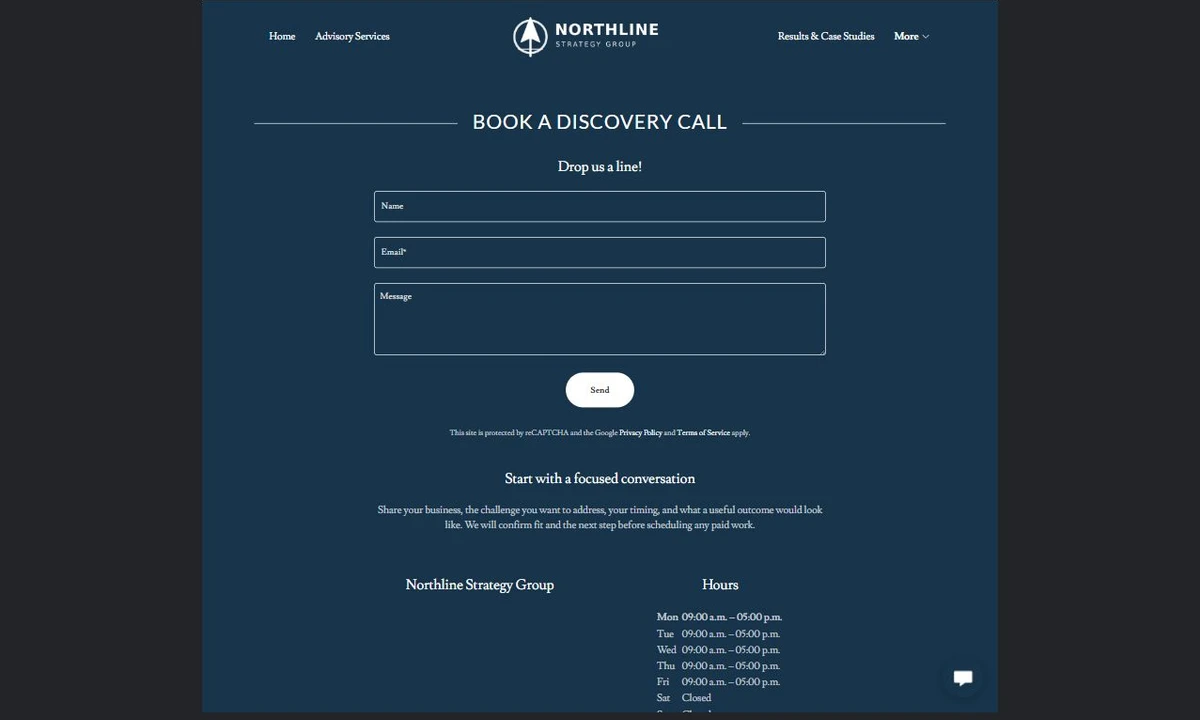 Finished Book a call example — privacy-cropped excerpt