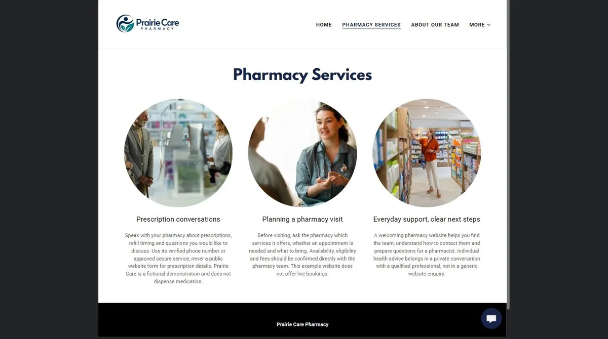 02 · Pharmacy Services — privacy-cropped excerpt