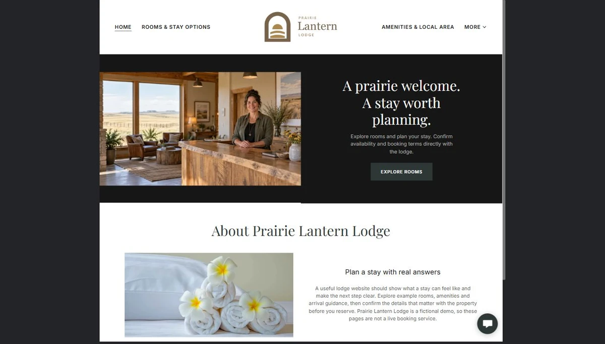 Finished Home example — privacy-cropped excerpt