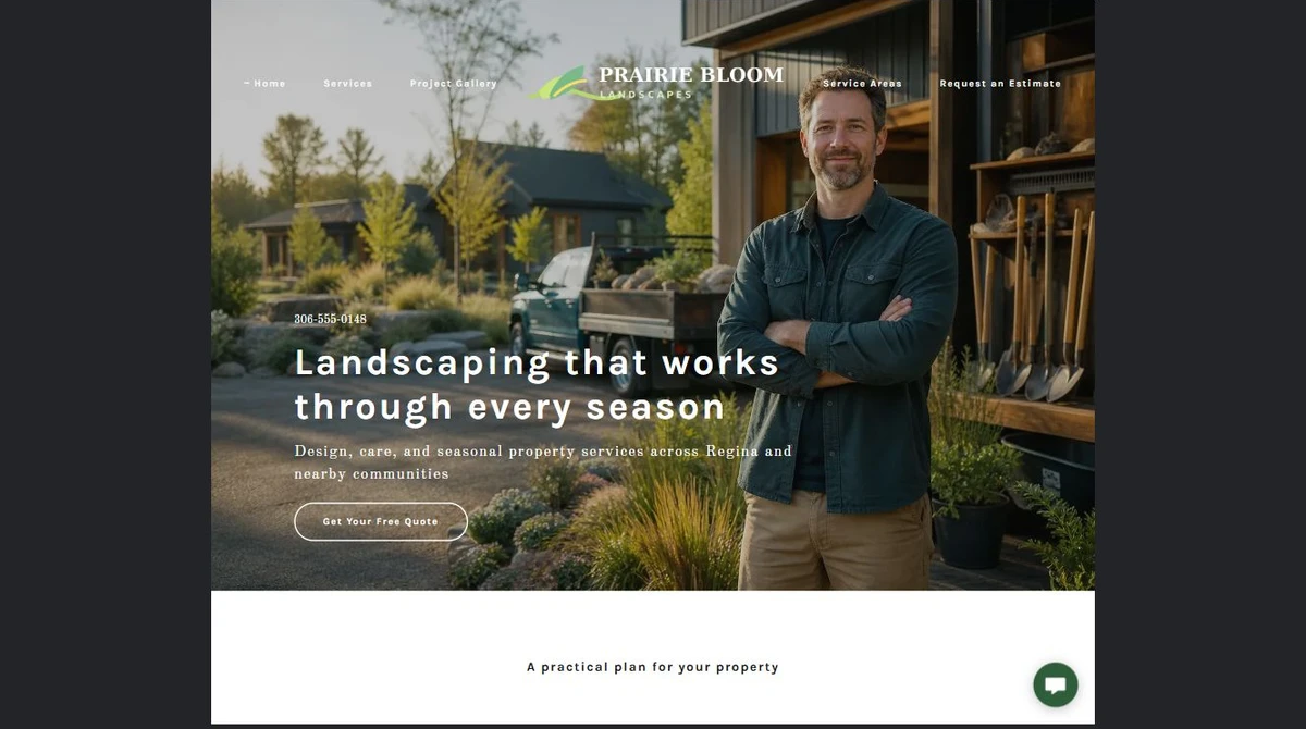 Finished Home example — privacy-cropped excerpt