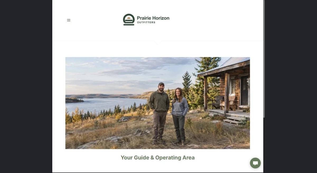 Finished Your Guide & Operating Area example — privacy-cropped excerpt