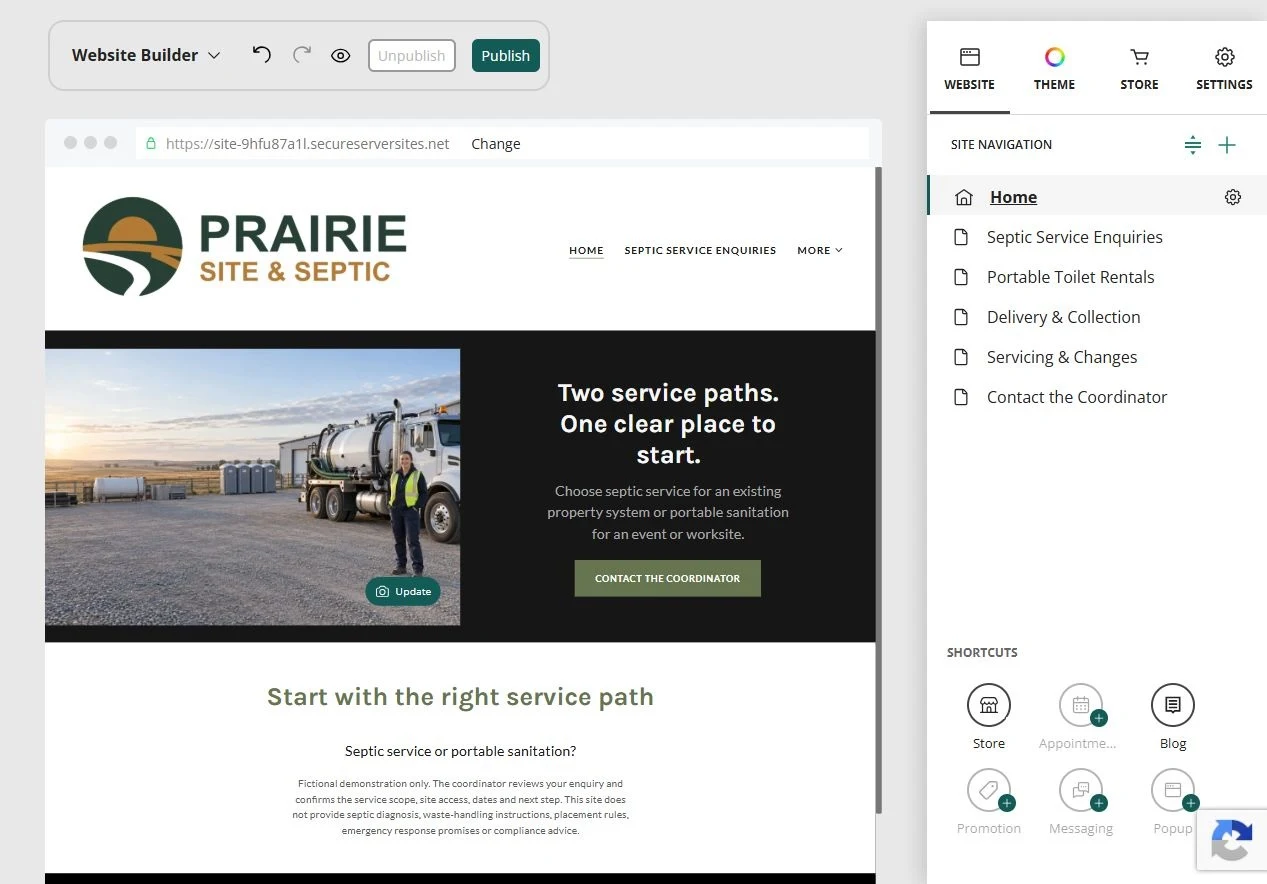 Editor — navigation