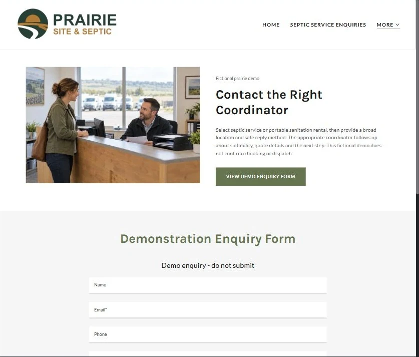 Finished Contact the Right Coordinator example