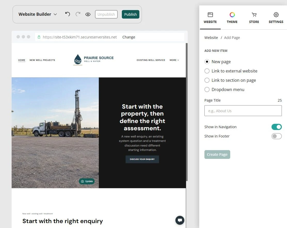 Editor · Add Page