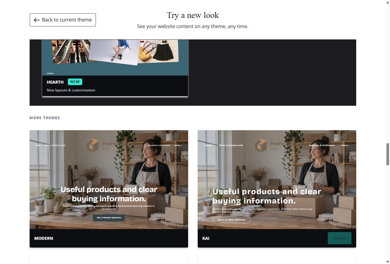 Standard Themes — view 1