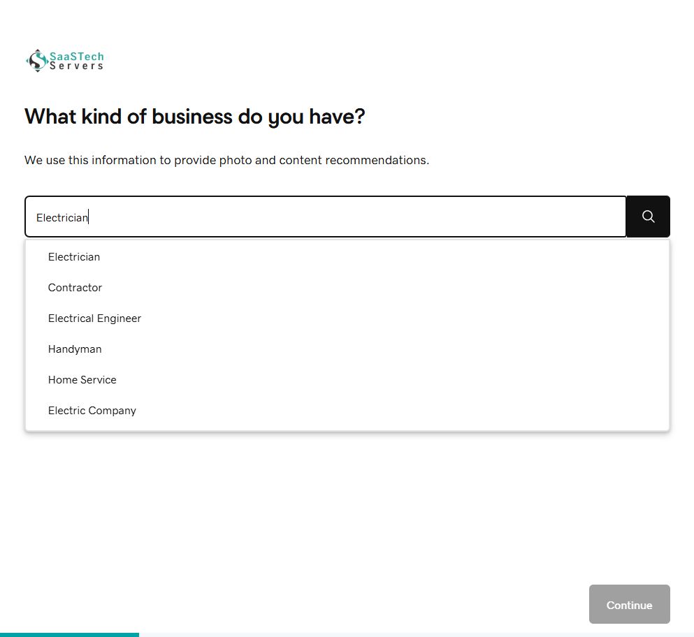 Choose the business category