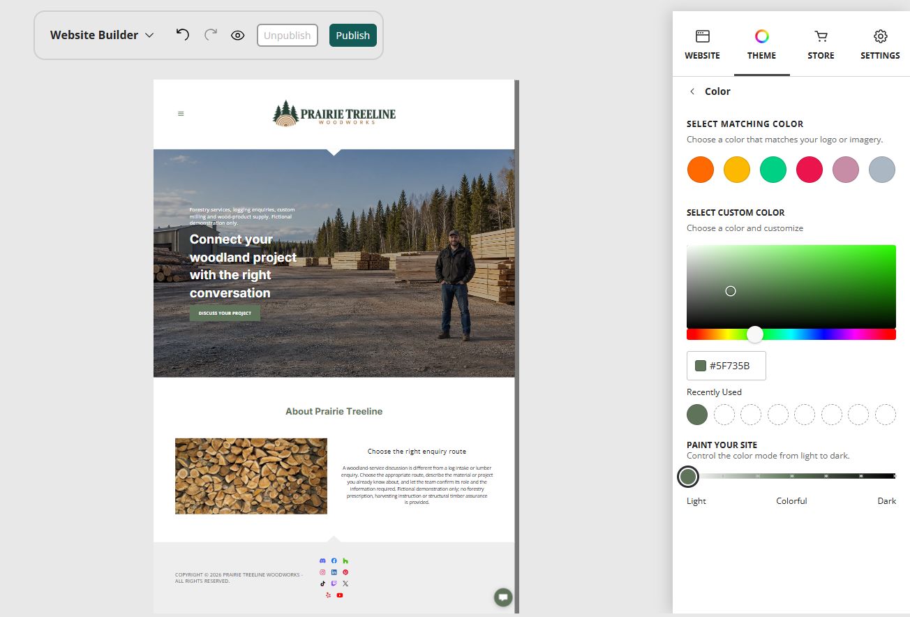 Explore Prairie Treeline Paint your site