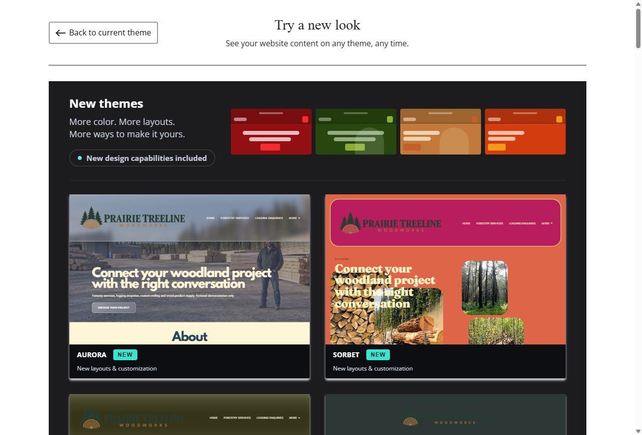 Explore Prairie Treeline themes