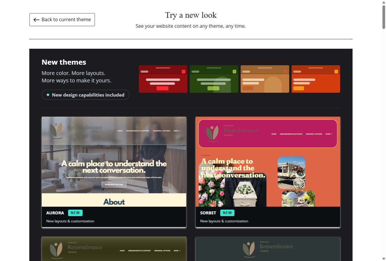 New Themes — view 1