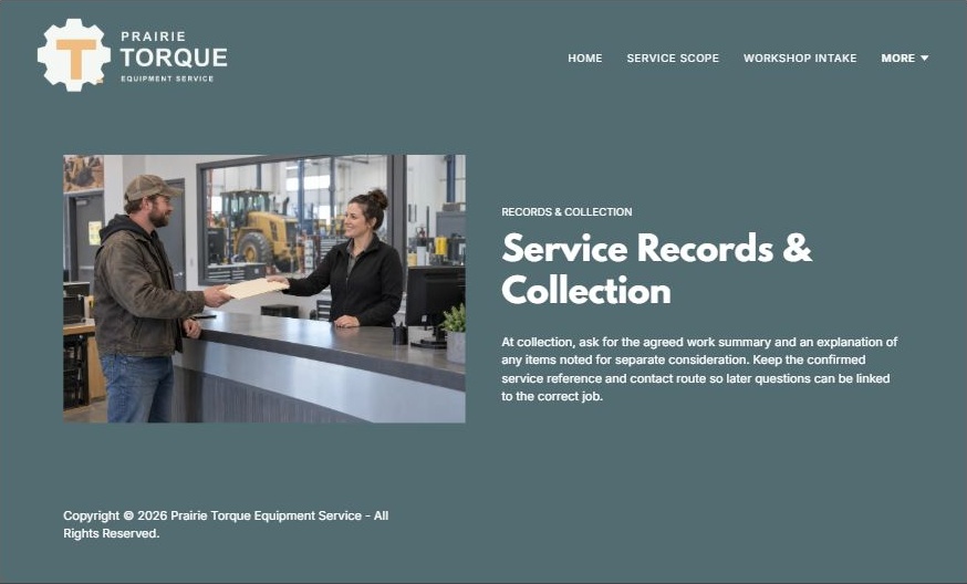Captured first-screen Records Collection example