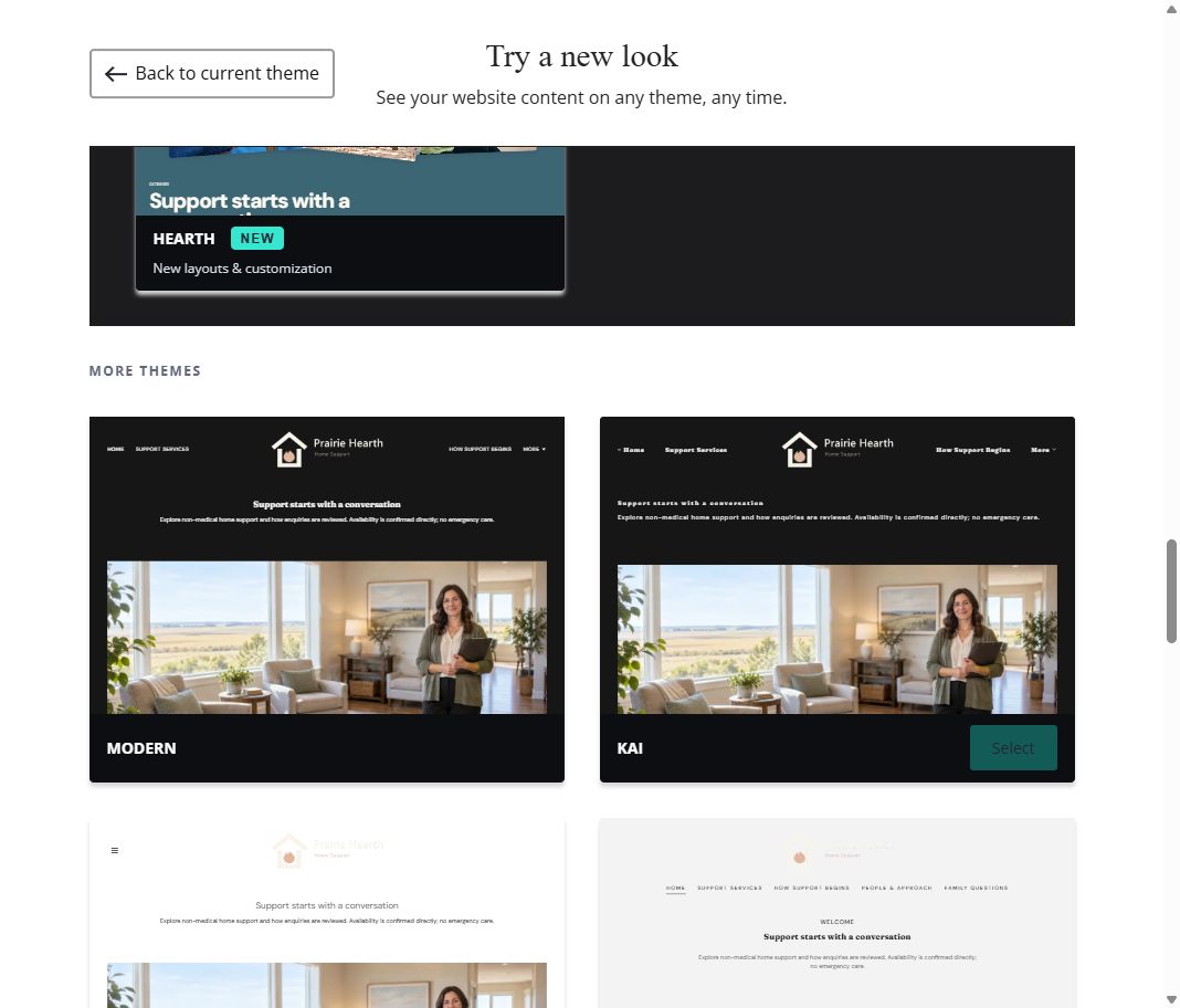 More themes · gallery view 1 of 7