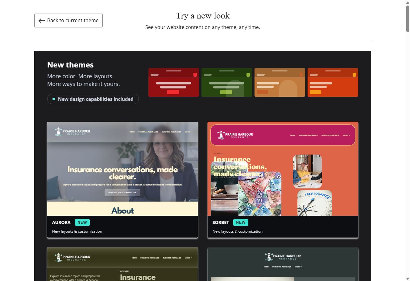 Explore insurance brokerage themes