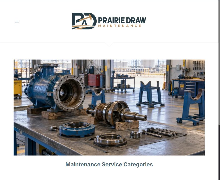 Finished Maintenance Service Categories example