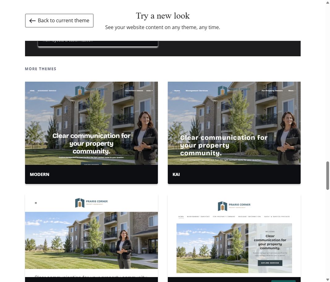 More themes · gallery view 1 of 7