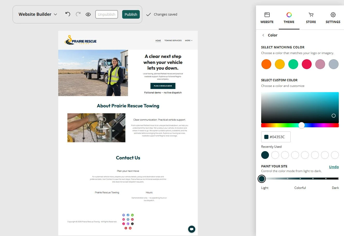 Explore Paint your site