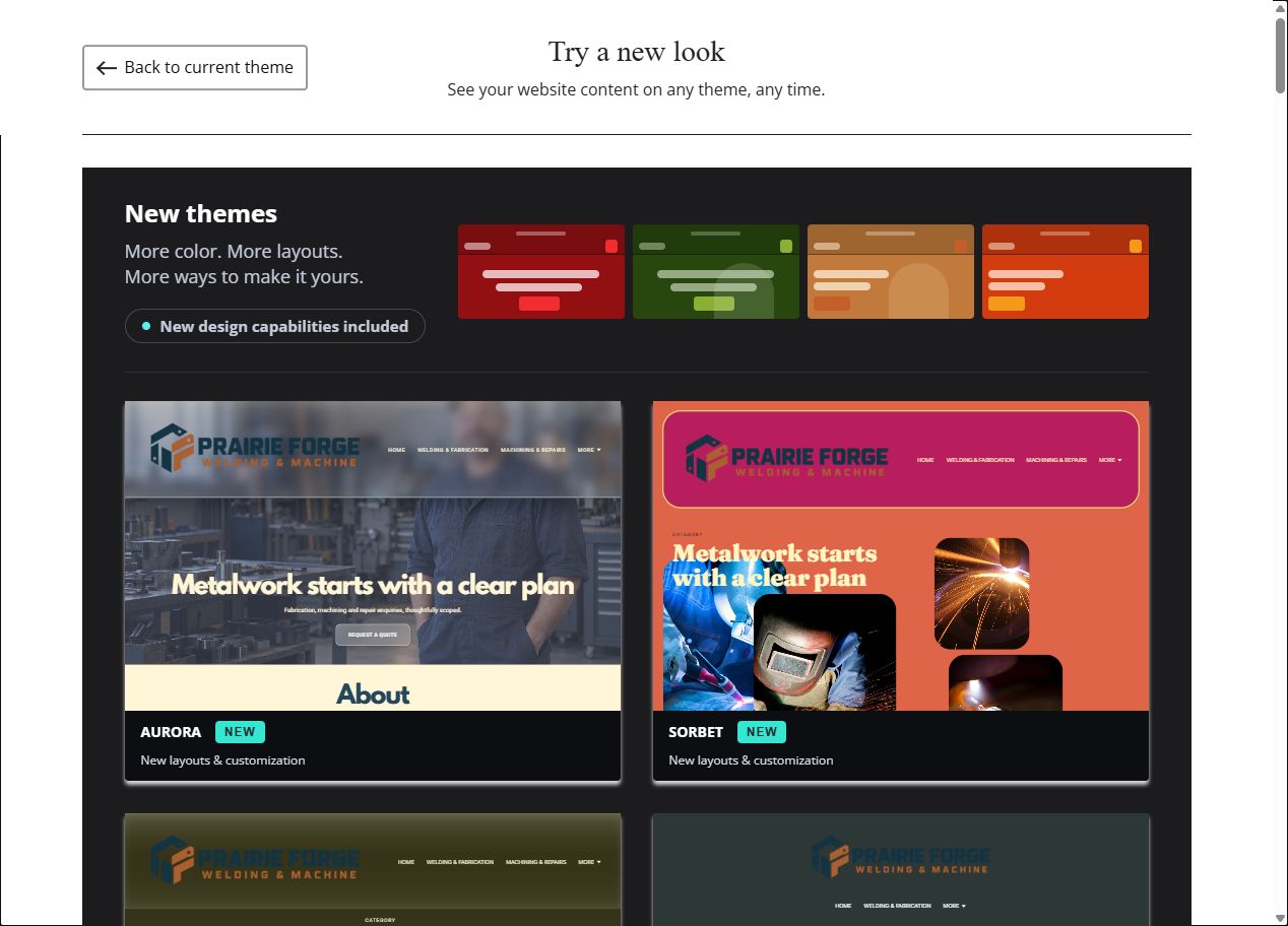 Explore Prairie Forge themes